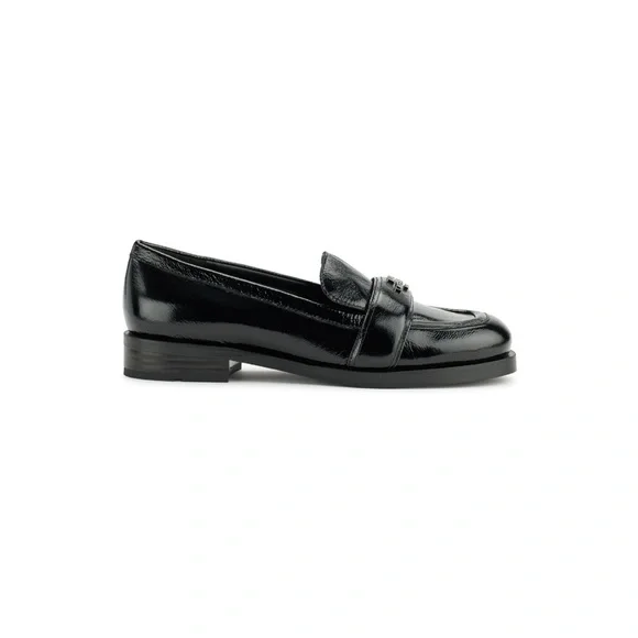 Karl Lagerfeld Paris Womens Madlen Black Leather Loafer Flats – US 8.5M / EU 39B - Picture 9 of 12